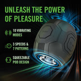 Blush Novelties M For Men Dome X USB Rechargeable Vibrating Male Pleasure Stroker Masturbators and Strokers
